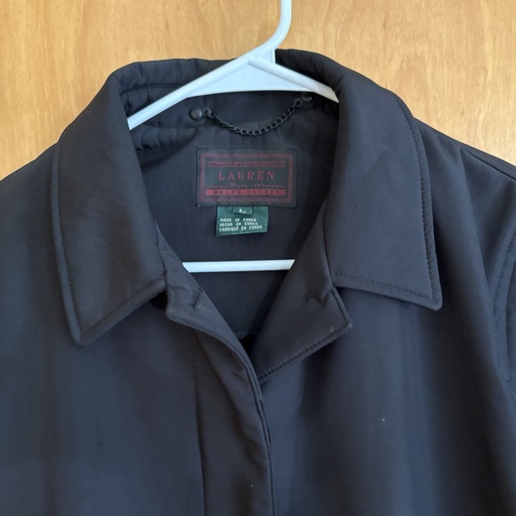 Ralph Lauren LRL Mens Size L Overcoat Jacket Dress Coat Black Front Pockets - Picture 5 of 12